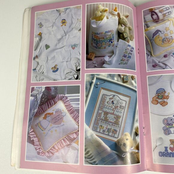 VTG 1996 Good Natured Girls Cross Stitch The Big Book Just For Baby 101 Designs - Picture 9 of 15